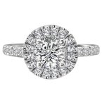 LaVie Halo Semi-Mount Diamond Ring 115450-RD100