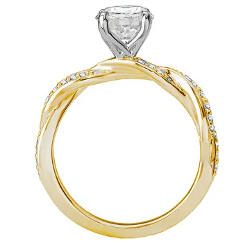 Classic Semi-Mount Diamond Ring 119108-RD100YK