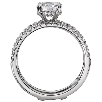 Split Shank Semi Mount Diamond Ring 160077-RD100