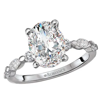 Semi-Mount Diamond Engagement Ring 160020-OV200PT