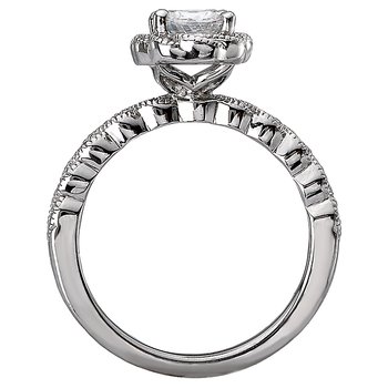 Halo Semi-Mount Diamond Ring 115419-OV100
