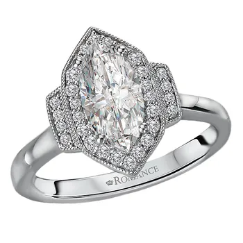 Semi-Mount Diamond Engagement Ring 160206-MQ100