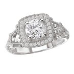 LaVie Halo Semi-Mount Diamond Ring 115003-100