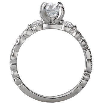 Classic Semi-Mount Diamond Ring 115472-RD075