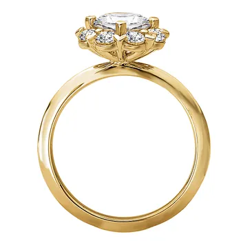 Halo Semi-Mount Diamond Ring 119174-RD100YK