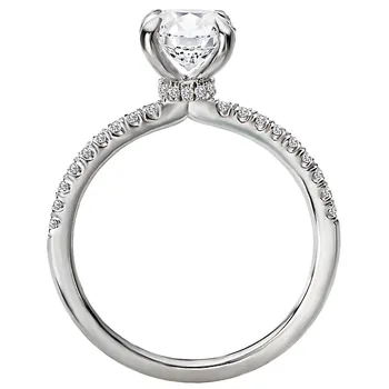 Diamond Semi Mount Diamond Ring 160102-OV100