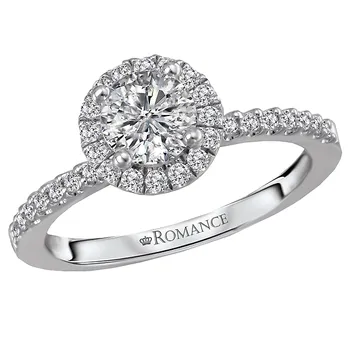 Halo Semi-Mount Diamond Ring 119185-RD100K