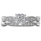 LaVie Classic Semi-Mount Diamond Ring 115440-RD075