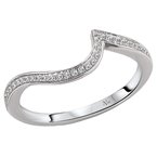 LaVie Curved Wedding Band 115408-100W