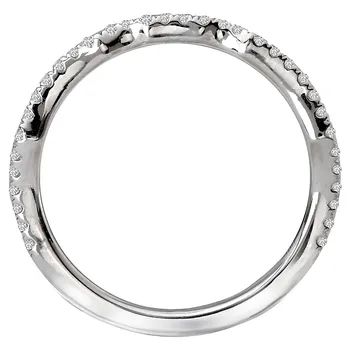 *** Lab Grown Diamond *** Curved Wedding Band 119259-WKLG