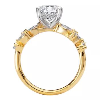 Semi-Mount Lab Grown Diamond Engagement Ring 160290-OV200YLG