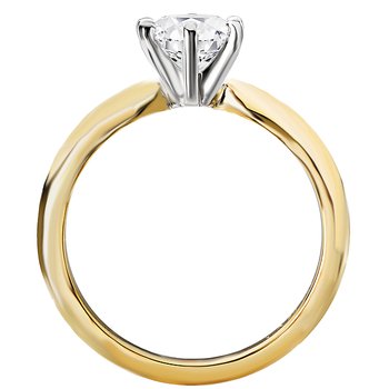 Solitaire Semi-Mount Diamond Ring 114001-6RD075TYS
