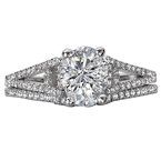 LaVie Split Shank Semi-Mount Diamond Ring 115445-OV100