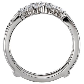 Diamond Wrap Wedding Ring with Guard 113923-WRAP