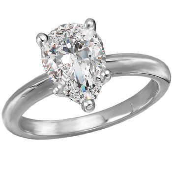 Solitaire Semi-Mount Diamond Engagement Ring 114003-PS150WS