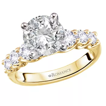 Semi-Mount Graduated Diamond Engagement Ring 160362-RD200Y