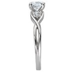 LaVie 3 Stone Semi-Mount Diamond Ring 115480-RD075