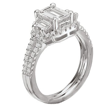 Halo Semi-Mount Diamond Ring 115107-100A