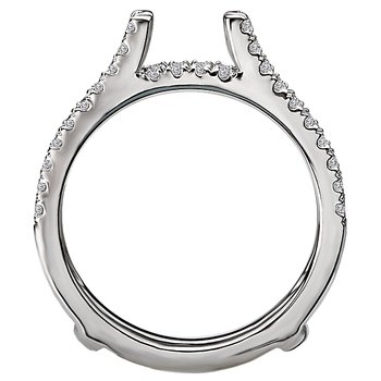 Diamond Wrap Wedding Band with Guard 113938-WRAP