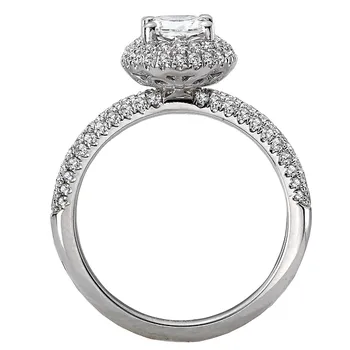 Halo Semi-Mount Diamond Ring 119186-OV100K