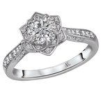 LaVie Halo Semi-Mount Diamond Ring 115469-RD075