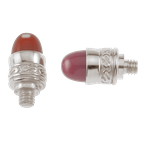 Alisa Bellatini Vari-tip Carnelian cabochons Sterling Bracelet Tips AO 12-100 CARN