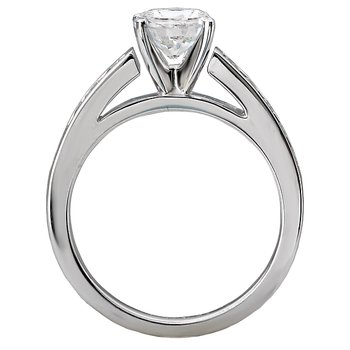 Peg Head Semi-Mount Diamond Ring 115104-S