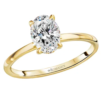 Diamond Hidden Halo Engagement Ring 160151-OV100Y