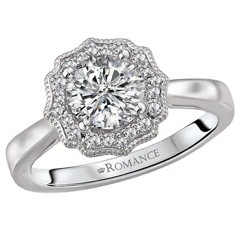 Halo Semi-Mount Diamond Ring 119120-100K