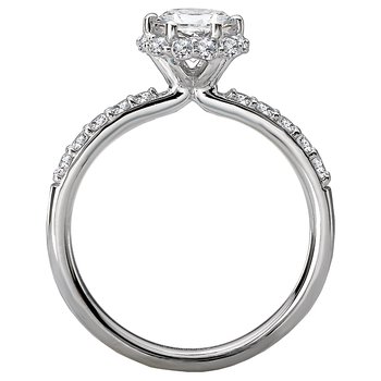 Halo Semi-Mount Diamond Ring 115460-RD075