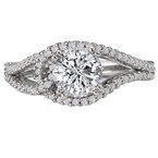 LaVie Split Shank Semi-Mount Diamond Ring 115288-100