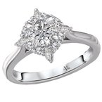 LaVie Halo Semi Mount Ring 115473-RD075