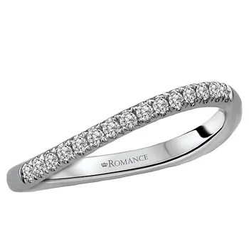 Curved Wedding Band 160045-W