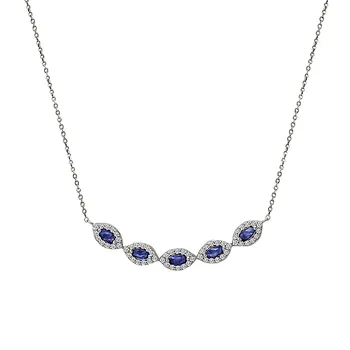 Ladies Fashion Gemstone Necklace 252002-DS