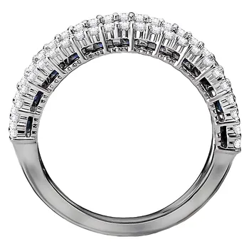 Ladies Fashion Diamond and Sapphire Ring 212044-DS