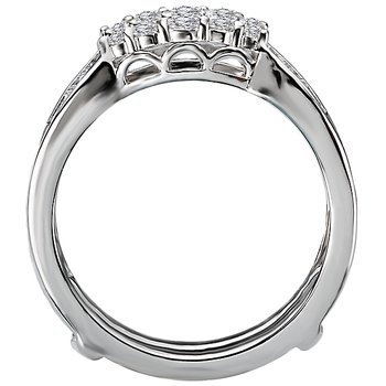 Diamond Wrap Wedding Band with Guard 113932-WRAP