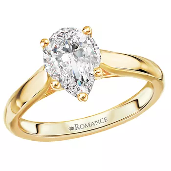 Solitaire Semi-Mount Diamond Ring 160064-PS100Y