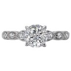 LaVie Classic Semi-Mount Diamond Ring 115430-RD100
