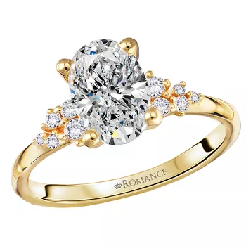Semi-Mount Lab Grown Diamond Engagement Ring 160127-OV150YLG