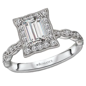 Halo Semi-Mount Diamond Ring 160038-EM100