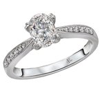 LaVie Classic Semi-Mount Diamond Ring 115466-OV075