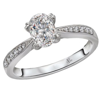 Classic Semi-Mount Diamond Ring 115466-OV075