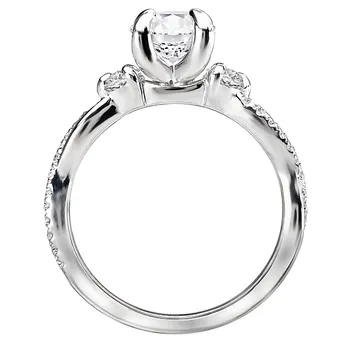 3-Stone Semi-Mount Diamond Ring 119260-RD100K