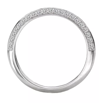 Knife Edge Diamond Wedding Band 160305-W