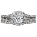LaVie Split Shank Semi-Mount Diamond Ring 115296-100