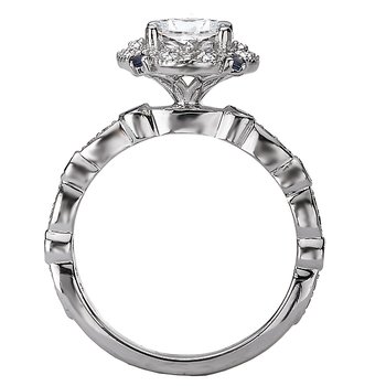 Halo Semi-Mount Diamond Ring 115420-RD100