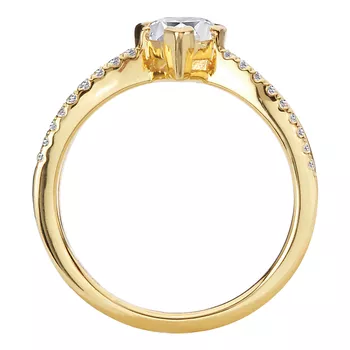 Split Shank Semi-Mount Diamond Engagement Ring 160312-PS100Y