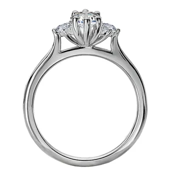 Semi-Mount Diamond Engagement Ring 160191-MQ100