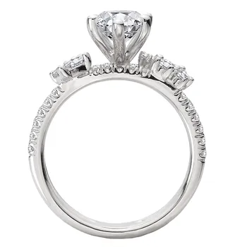 Split Shank Semi-Mount Diamond Engagement Ring 160279-MQ200
