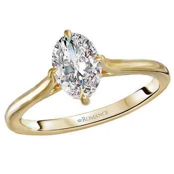 *** Lab Grown Diamond *** Diamond Semi-Mount Engagement Ring 160140-OV100YLG